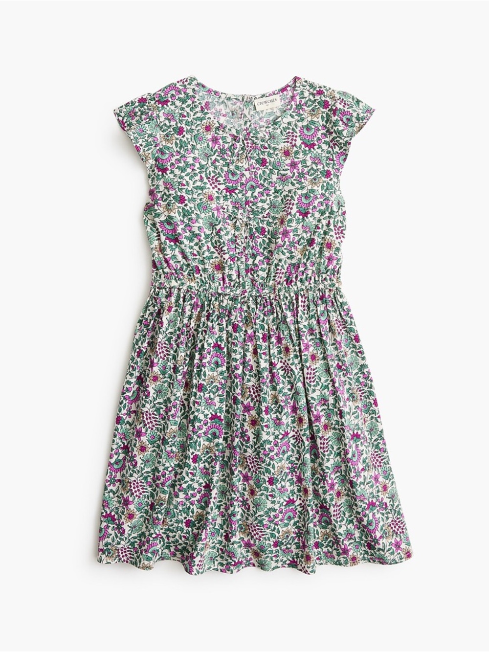 NWT Crewcuts Size 8 Floral Bow Front Flutter Dress